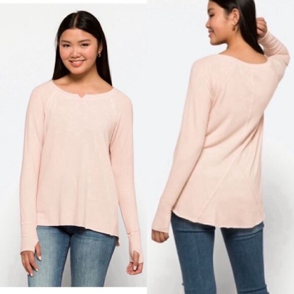 Michael Stars NWT treasure notch neck top in Sweet Pea Size Large - Picture 1 of 16